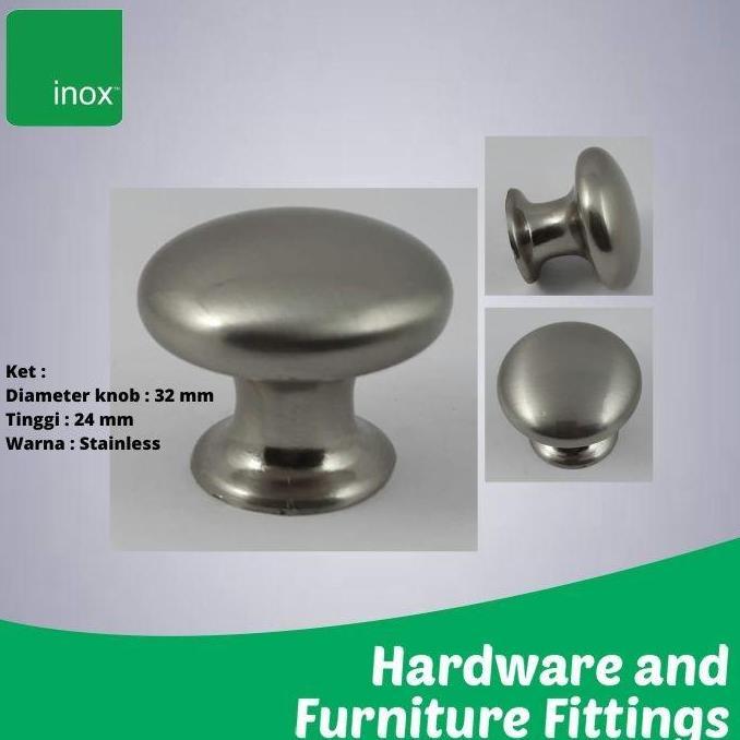 Tarikan Laci / Knob Laci / Knob Bulat Lemari Pakaian / 520-SSL