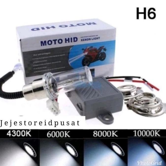 LAMPU MOTOR HID H6 / MOTO HID H6 / HID XENON LIGHT 8000K 10000k 12000K