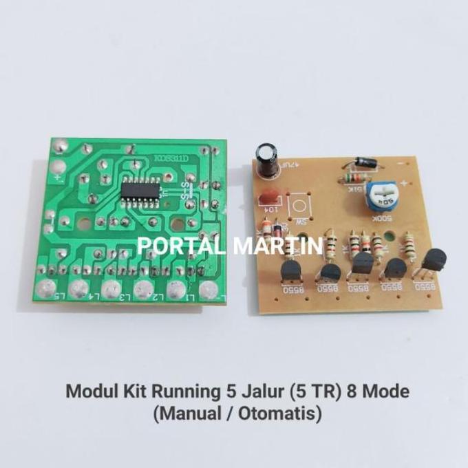 Modul LED Running 5 Jalur 5TR 8 Mode Kedip
