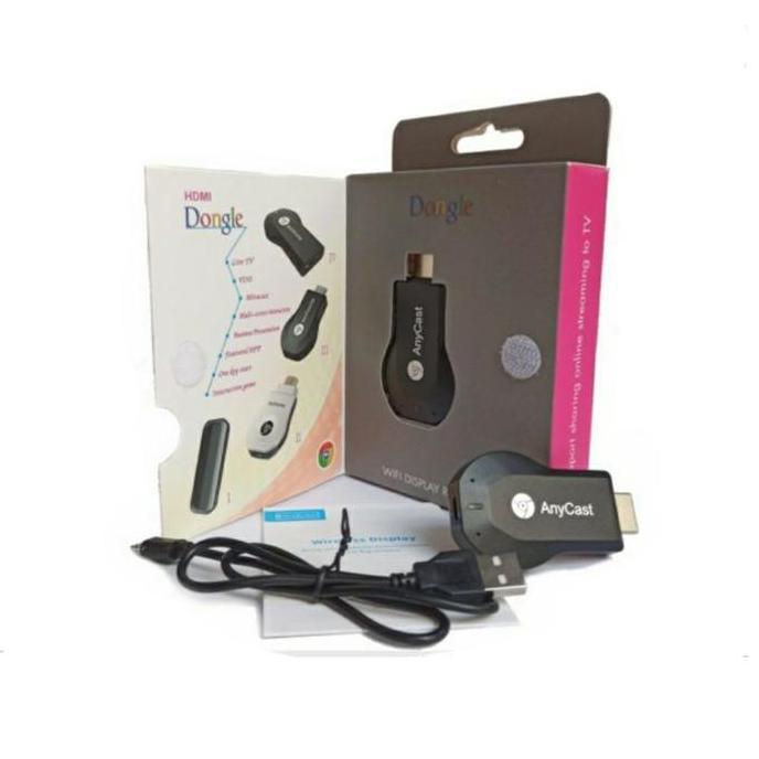 [COD] ANYCAST DONGLE WIRELESS PENYAMBUNG HP KE TV / ANYCASH DONGEL MIRACAST WIFI + SAMBUNGAN KABEL H