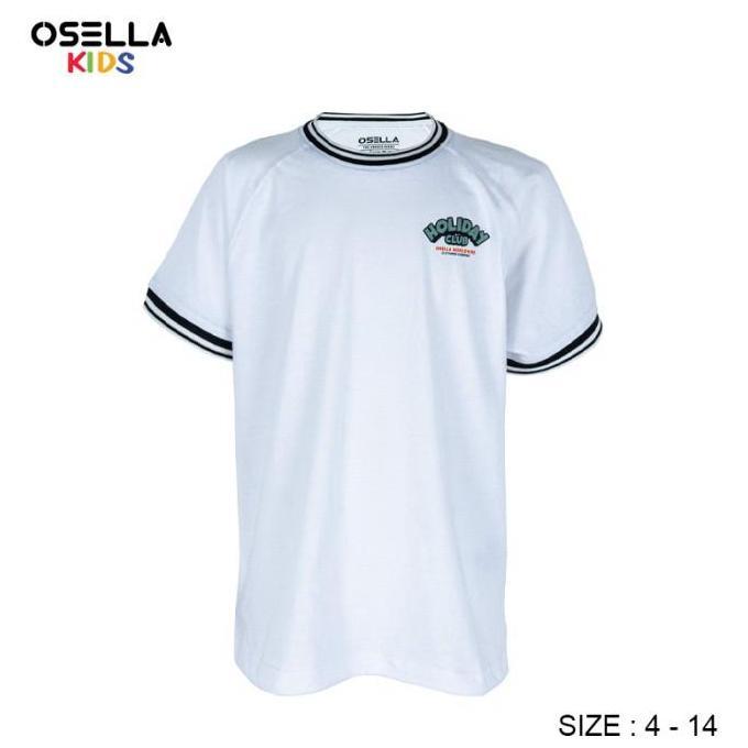 Osella Kids Relaxed Fit Graphic T-Shirt In White 2274400301 | Kaos Lengan Pendek Anak Laki Laki MM