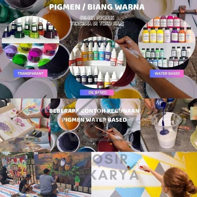 Waterbased Pigmen 500gr Pigmen Warna Warni Campuran Pewarna Cat Tembok Alat Perlengkapan Peralatan P
