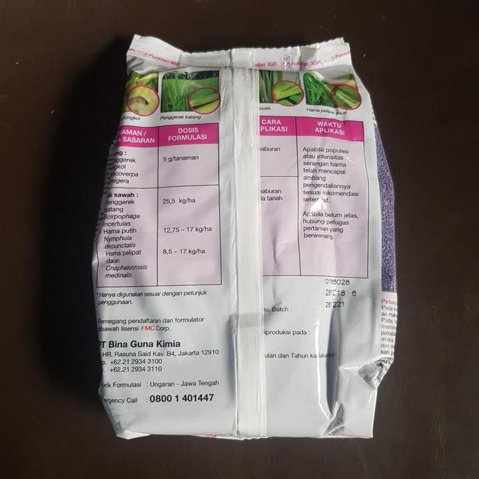 Okwemereza- Racun Kutu Tabur, Furadan 1Kg, Asli 100%, Grosir