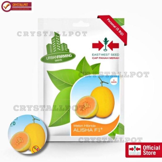 Okwemereza- Benih Bibit Melon Hibrida Alisha F1 Cap Panah Merah - Melon Alisha F1