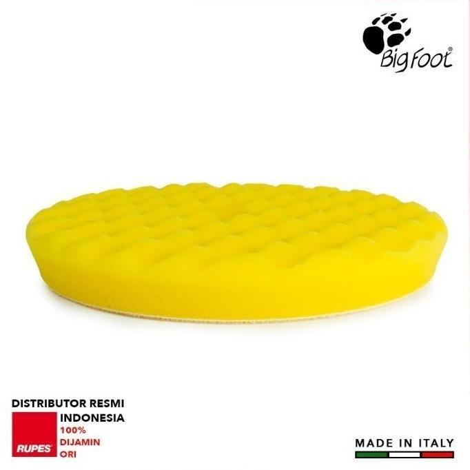 Grosir Busa Mesin Poles Mobil 5 Inch - Rupes Wf150M Waffle Yellow Fine Rotary