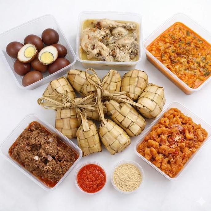 PAKET LEBARAN BESAR - MENU LEBARAN - MASAKAN LEBARAN - PAKET LEBARAN - RENDANG - KETUPAT - AYAM OPOR