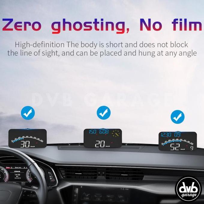 Sale G10 Hud Digital Car Instrument Meter Indikator Mobil Speed Compass Alarm Head Up Display