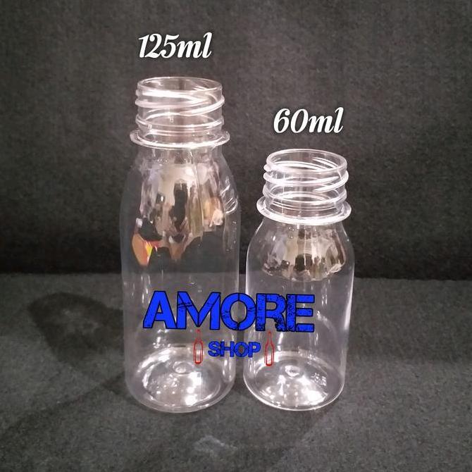 Kubika- 90Pcs Botol Plastik 100-125Ml Botol Zamzam Madu Tinta Jelly Sirup Obat