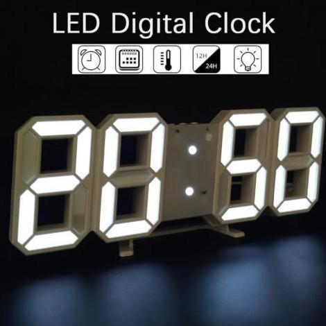 Okushonga- Jam Dinding Digital Led 3D Modern/ Jam Dinding Digital / Jam Dinding Led / Jam Dinding Es