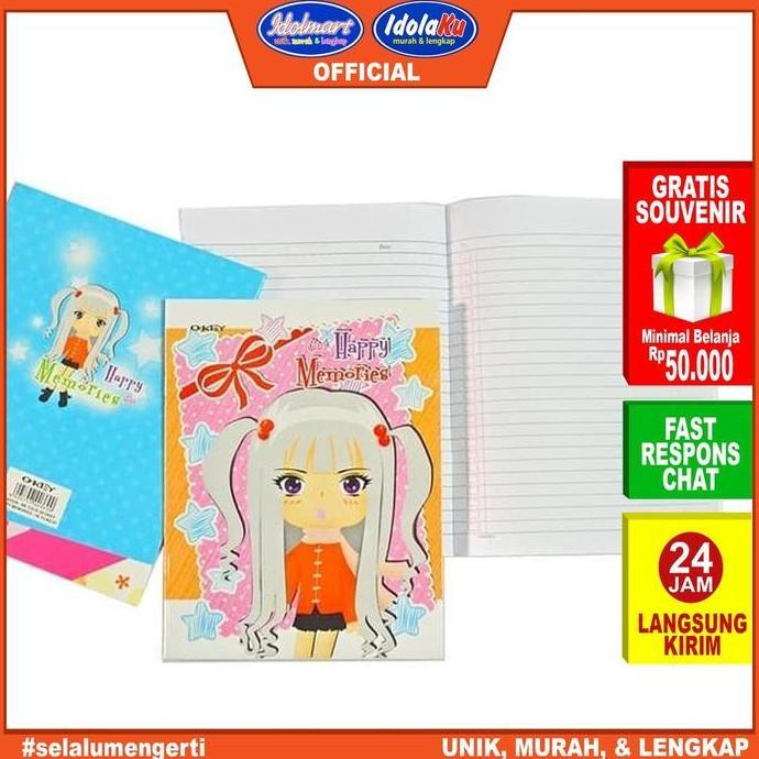 IDOLMART Buku Tulis KIKY Okey isi 58 lembar 10 Buku Buku Sekolah kiky