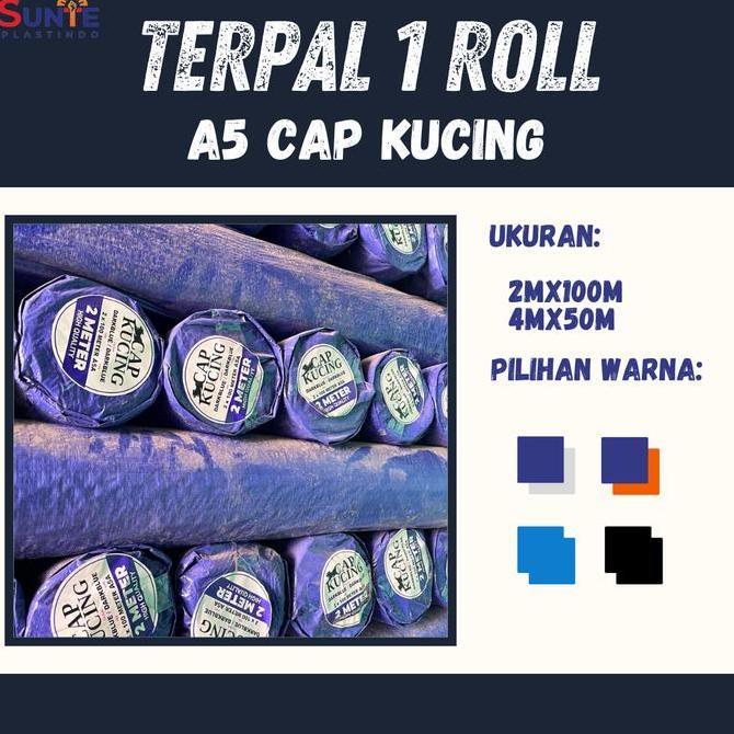 Terpal Plastik A5 Cap Kucing Ukuran Satu Roll