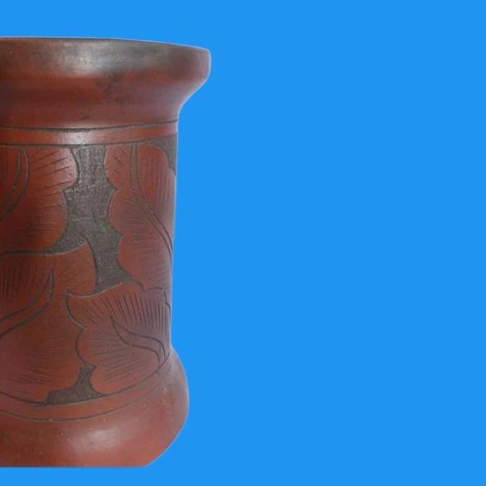 Gerabah - dudukan pot 40cm - standing pot tanaman - bangku gerabah KH