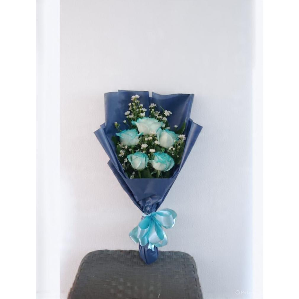 buket bunga mawar biru asli buket hari ibu hari ayah