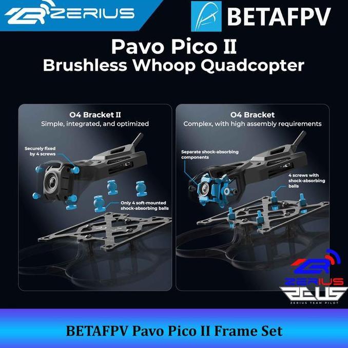 NEW BETAFPV Pavo Pico 2 Frame Set Pavo Pico II Frame Kit Cinewhoop Quadcopter