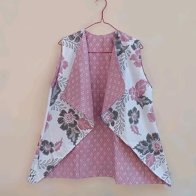 OUTER YUKENSI MOTIF BOLAK BALIK /VEST BATIK DUA MOTIF Rompi batik
