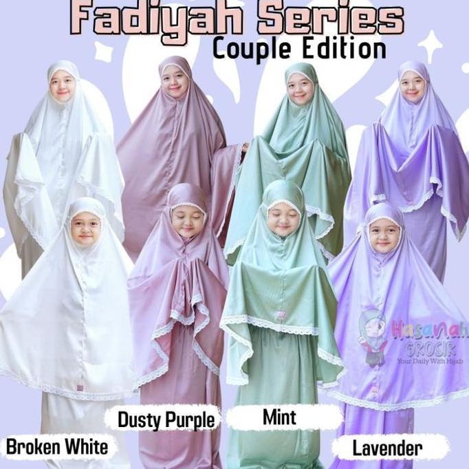 SALE - Mukena Couple ibu dan anak Fadiyah Series hasanah mukena set