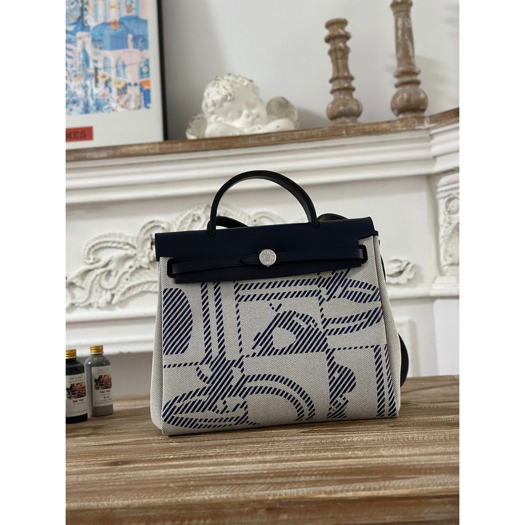 multicolor HM herbag 31 canvas shopper handbag lightweight commuter worker tote