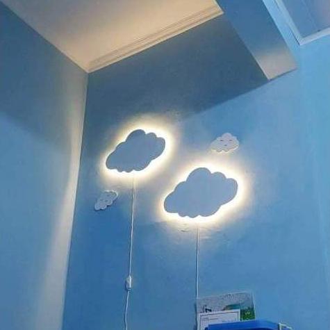 Bagus Lampu Tidur Awan Hiasan Dinding Lampu Tidur Awan Aesthetic Barang Lucu Lampu Tidur Awan Putih