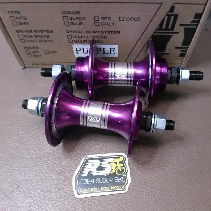 Diskon Hub Bearing 36 Hole Oxo Double Drat Alloy Freewheel Sepeda Bmx Single Outdoor