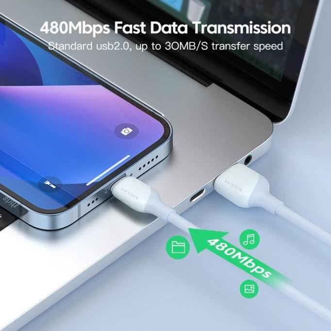 KUULAA KL-X58 MFI USB to iPhone Lightning Soft e Cable 1M