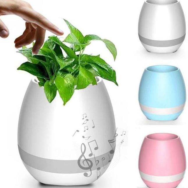 Smart Creative Music Touch Sensitive Flower Pot Vase Bluetooth Audio S