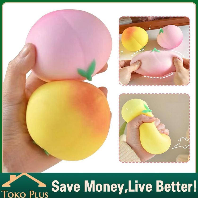 NEW Mainan Squishy Anti Stress bentuk Buah Peach Squishy Pencet-Pencet Squishy Jumbo Squishi Lucu Sq