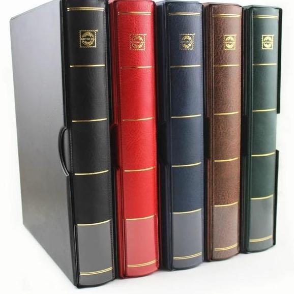 Album Perangko Dengan Wadah Prangko Binder Warna Hitam Satu Album Saja Stamp Album