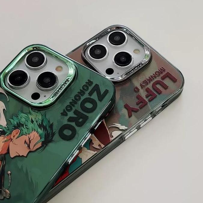Case Casing Cowok One Piece Luffy Zoro Iphone 14 13 12 11 Pro Max
