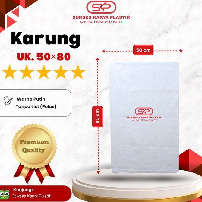 1 Ball isi 1000 Lembar Karung Plastik 50 x 80 cm Kualitas Premium, Karung Plastik 50x80 cm, Karung P