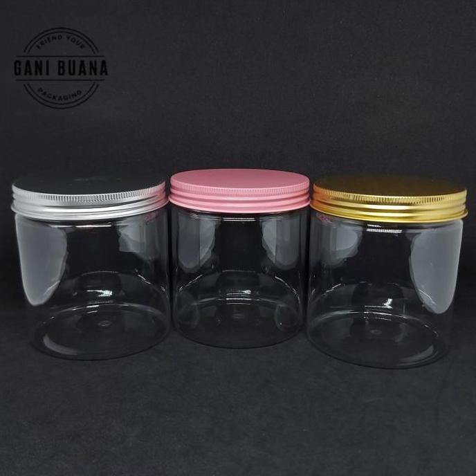 TOPLES JAR/TABUNG 600ML TUTUP ALMUNIUM GOLD/SILVER