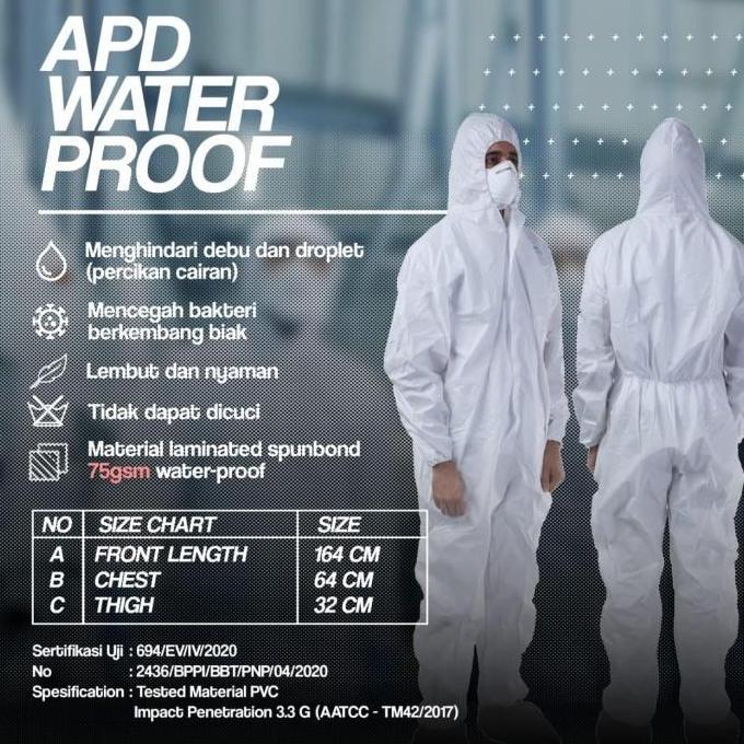 apd waterproof / baju hasmat