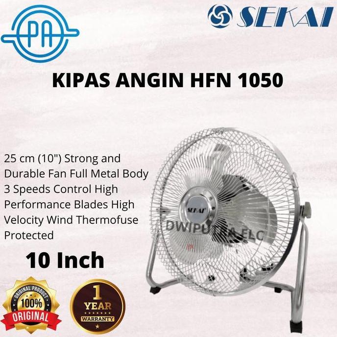 KIPAS ANGIN MEJA SEKAI HFN1050 HFN 1050 BESI