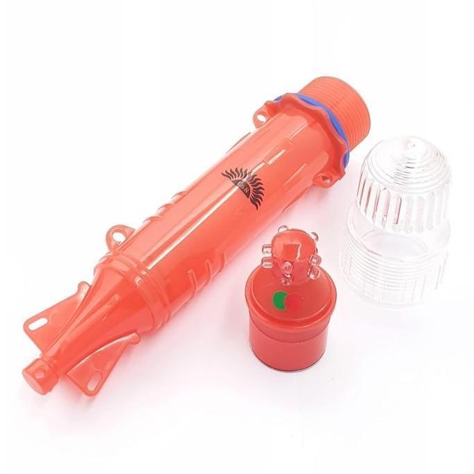 HP-202 Lampu Torpedo Nelayan 10 Led 2 Warna Cahaya 2 Baterei D Size