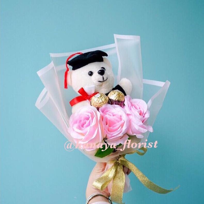 [READY] Hand Bouquet Flowers [Bouquet Wisuda, Buket Boneka Wisuda, Buket Wisuda, Buket Mawar]