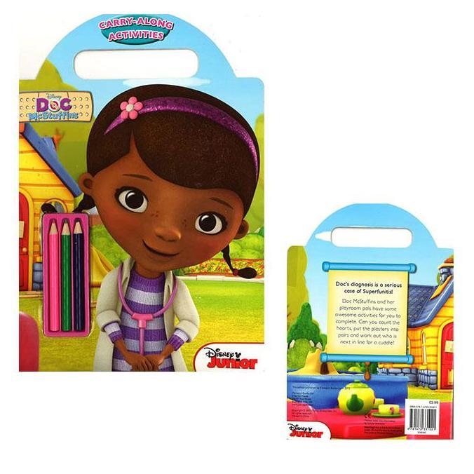 Disneuy Junior Book Doc McStuffins Carry-Along Activities with Pencils