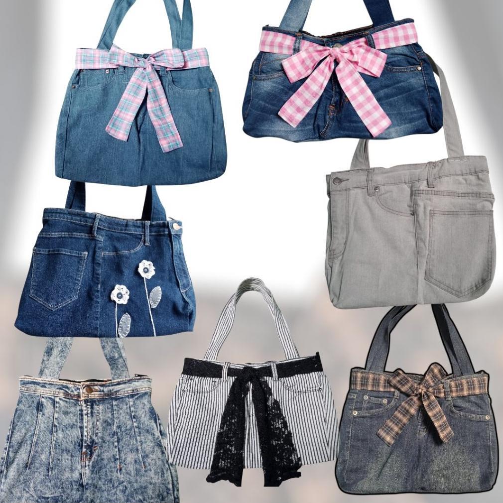 Kumo98 TAS JEANS WANITA TAS HANDMADE TAS RECYCLE JEANS SLING BAG