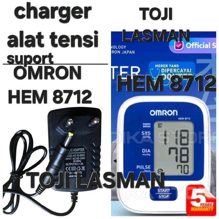 ( ADAPTOR OMRON BODI GEMUK ) SUPORT HEM 8712 ADAPTER CHARGER COLOKAN CASAN CARGE HEM8712 ALAT TENSI 