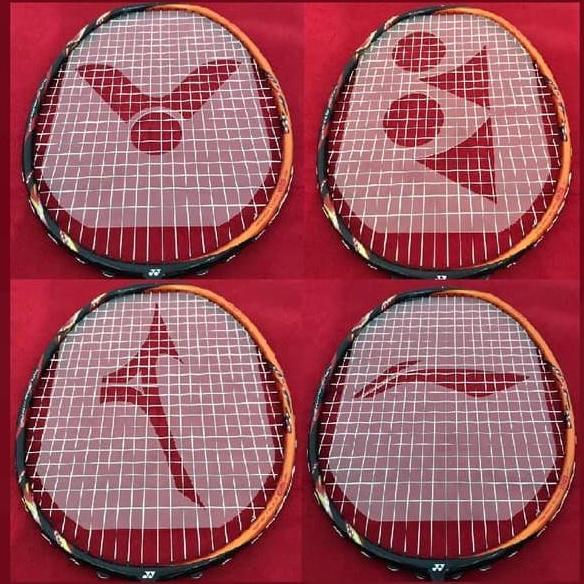 BADMINTON COVER STENCIL CARD LOGO RAKET CETAKAN SENAR RAKET