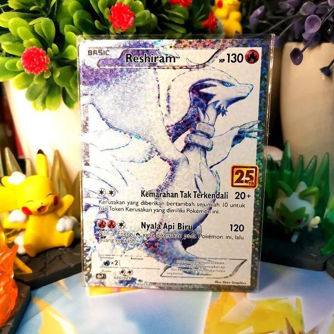 Terlaris Reshiram 25Th (Minus) Kartu Pokemon Indonesia Tcg