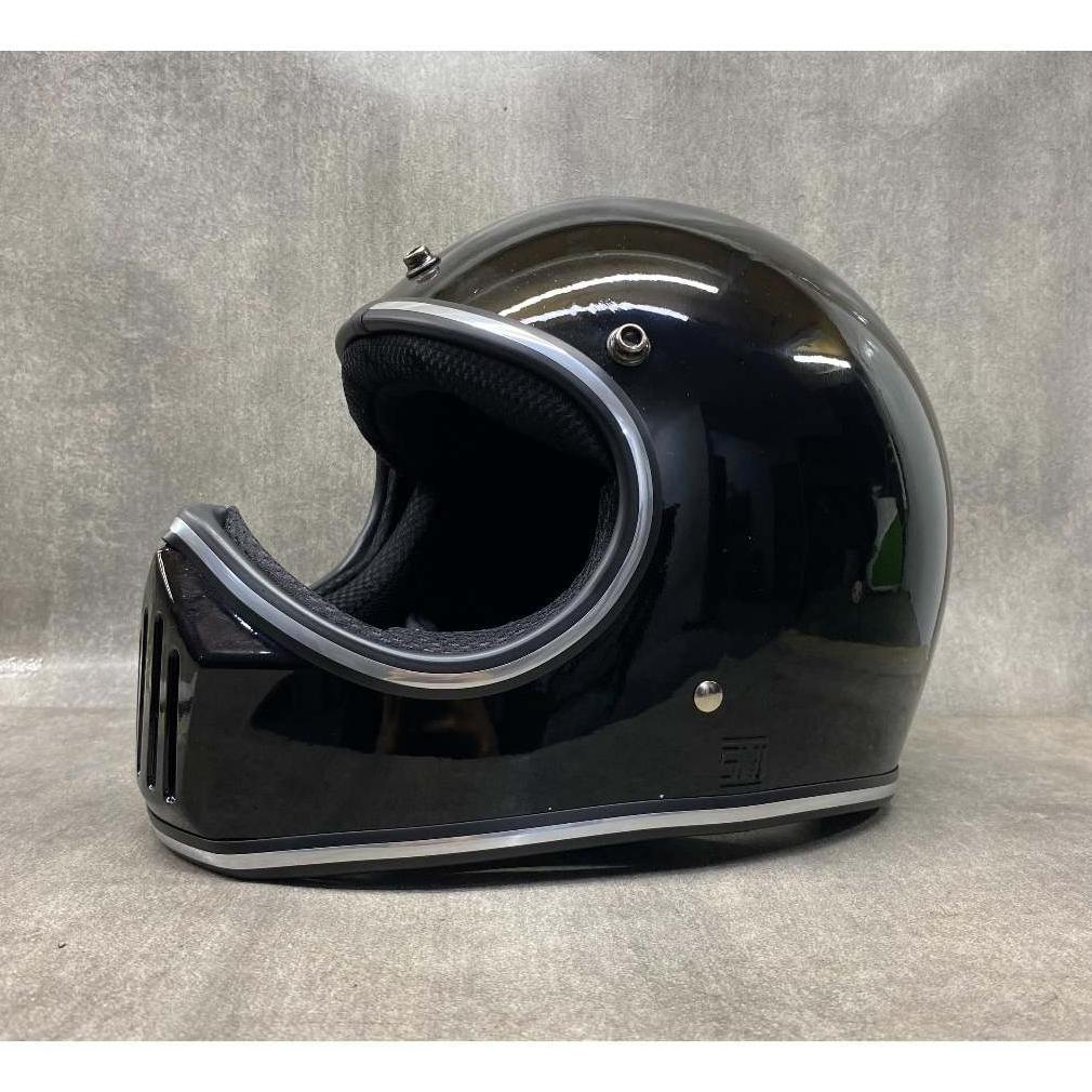 Cakil NIELS ORI SNI - Helm Full Face Cakil Retro Pakai Pet Untuk Pria dan Wanita