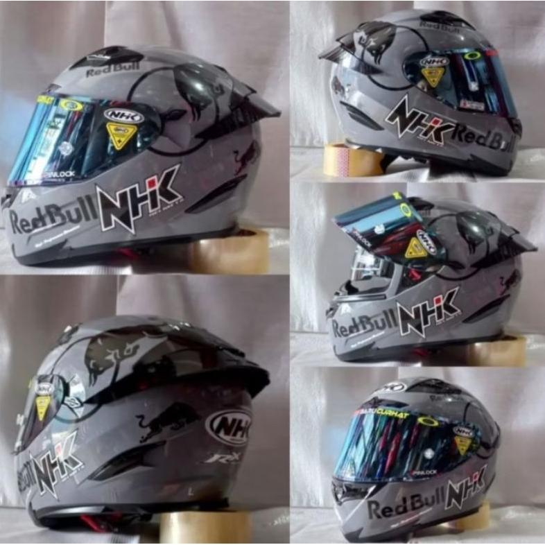 HELM NHK RX9 PAKET GANTENG RED BULL PULL WARNA