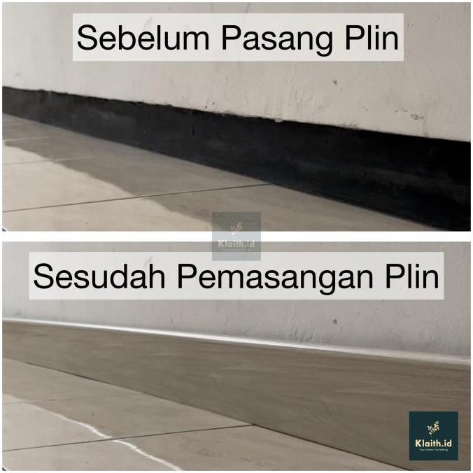 List Skirting PVC, Lis plint dinding PVC Kangbang Tinggi 8 CM