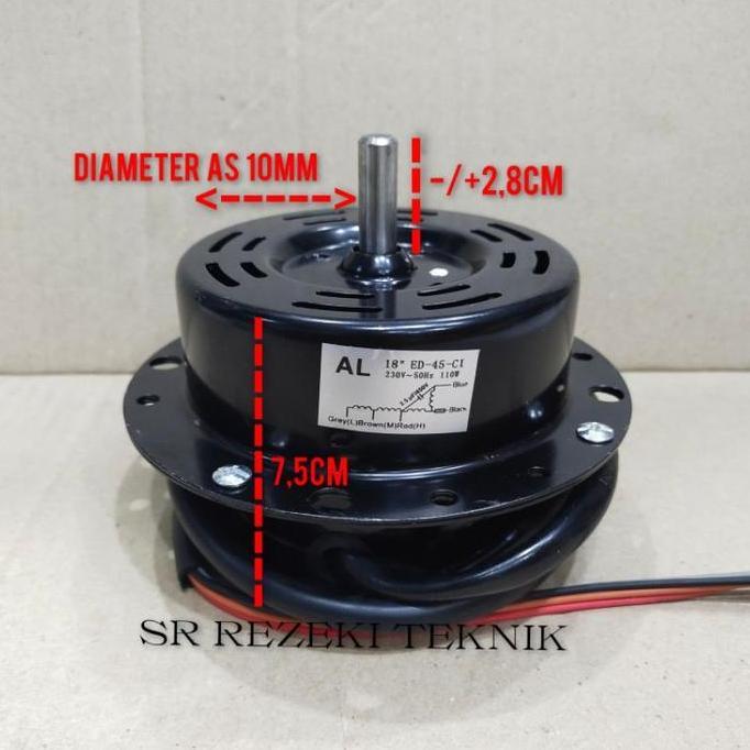 Dinamo kipas Regency 18 inchi / Dinamo kipas Tornado As 10mm