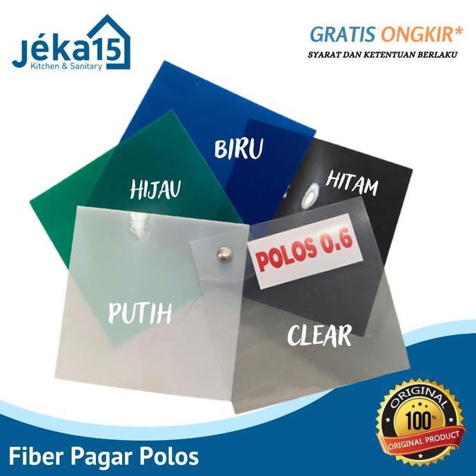 Fiber Pagar Polos / Penutup Pagar Rumah Fiber / Penutup Pagar Meteran