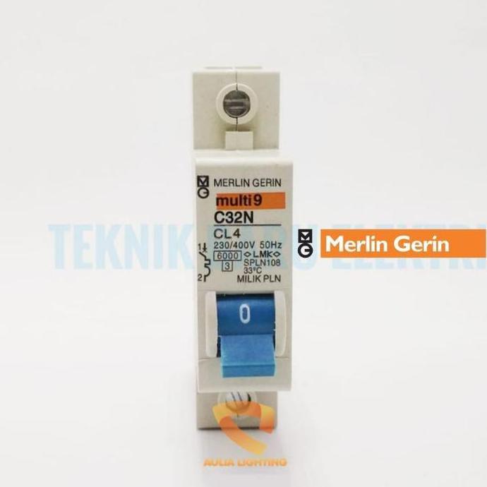 MCB MULTI9 4A 4 AMPERE MERLIN GERIN PLN 900W CL4 SPLN BREKER