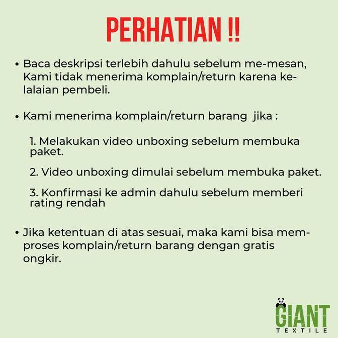 Kain Sprei/Bedcover Katun Disperse Polos Meteran Lebar 240 CM