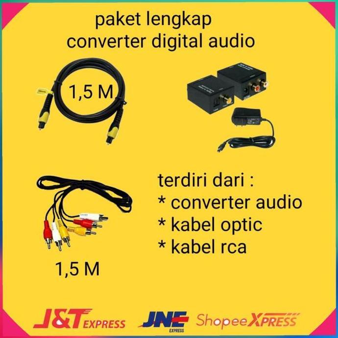 PAKET LENGKAP SAMBUNGAN AUDIO DARI TV KE SPEAKER AKTIF | AUDIO DIGITAL