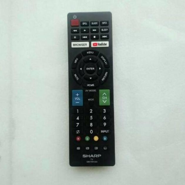 Remot Remote TV Sharp Aquos Smart Youtube Browser Original Asli Ori