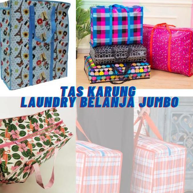 Tas KARUNG LAUNDRY BELANJA Besar Jumbo Tas Londry Karung Terpal Jumbo