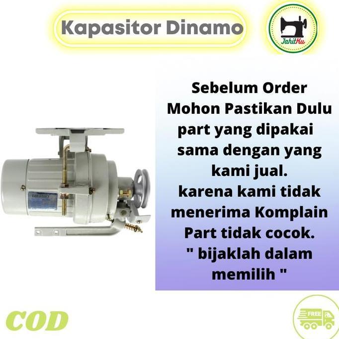 Kapasitor Dinamo Mesin Jahit Dan Mesin Obras Industri CBB61